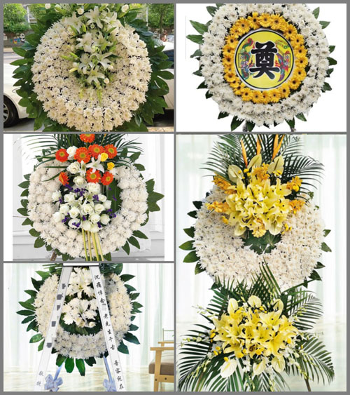 安徽安庆市怀宁县秀山乡观铺村花圈速递
